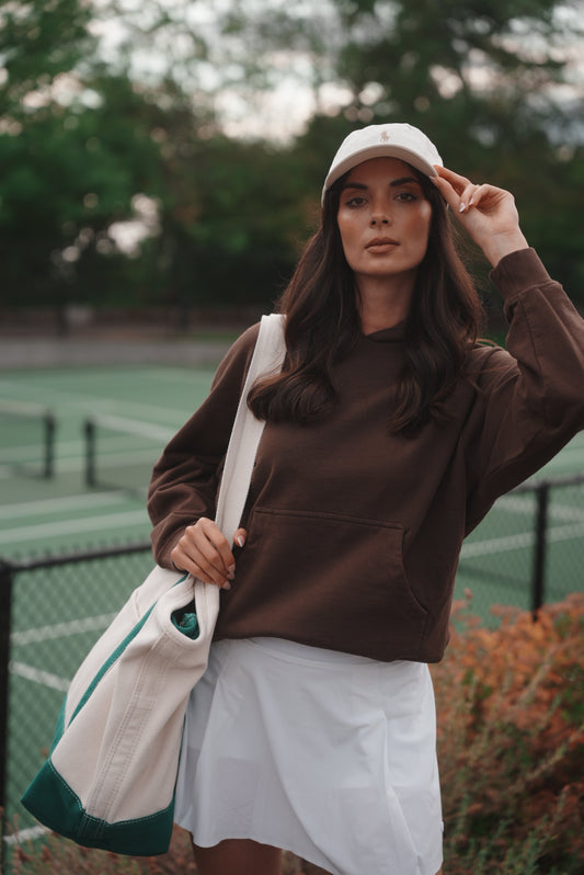 The Brown Organic Terry Hoodie